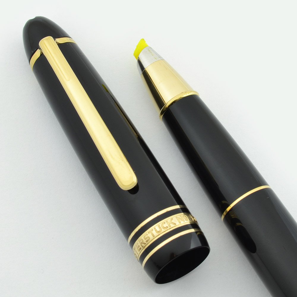Montblanc Meisterstuck 166 Document Marker - Black w Gold Trim